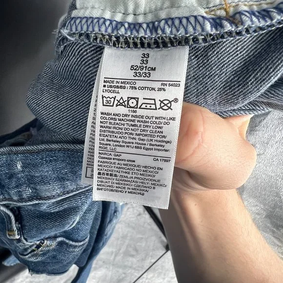 GAP Women's Boyfriend Jeans - Distressed Blue - Picture 8 of 11